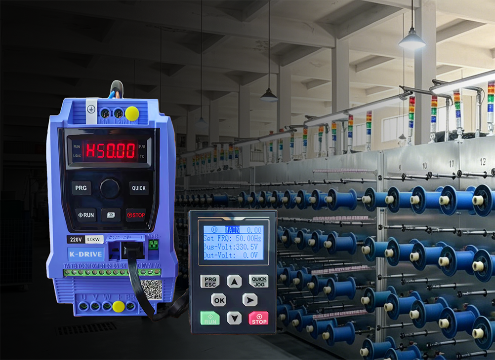 The application of the KD600M series frequency converter in the winding machine